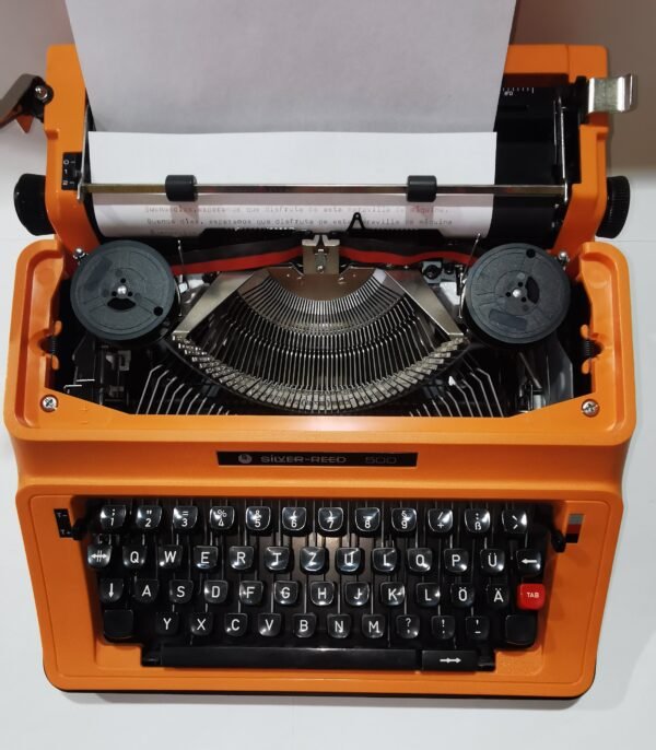 Máquina de Escribir Silver Reed 500 Vintage | Años 70 - Imagen 2